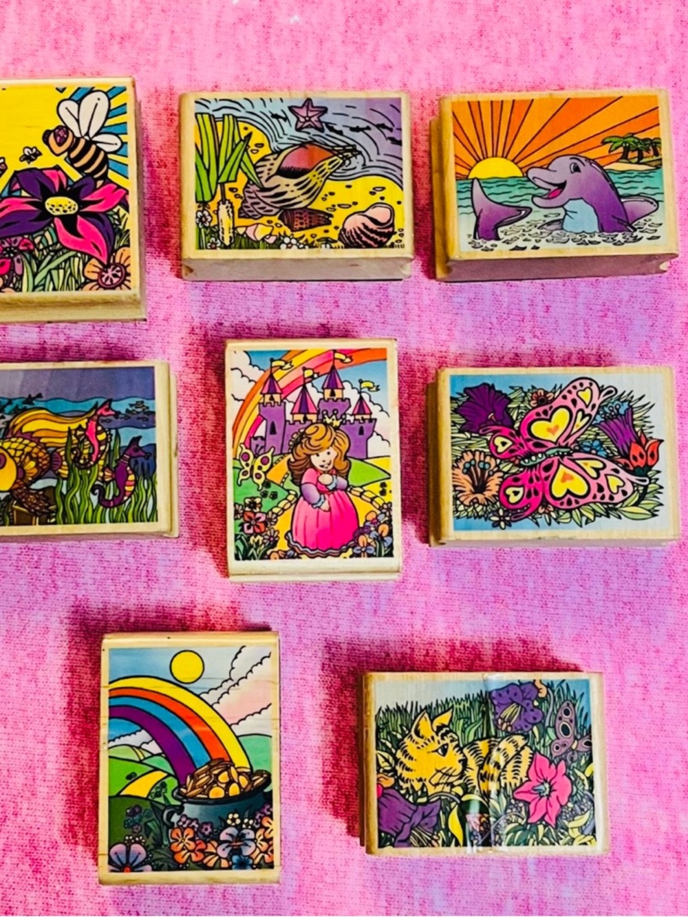 Pretty RARE 8pc Detailed Stamp Set - Picture 11 of 11